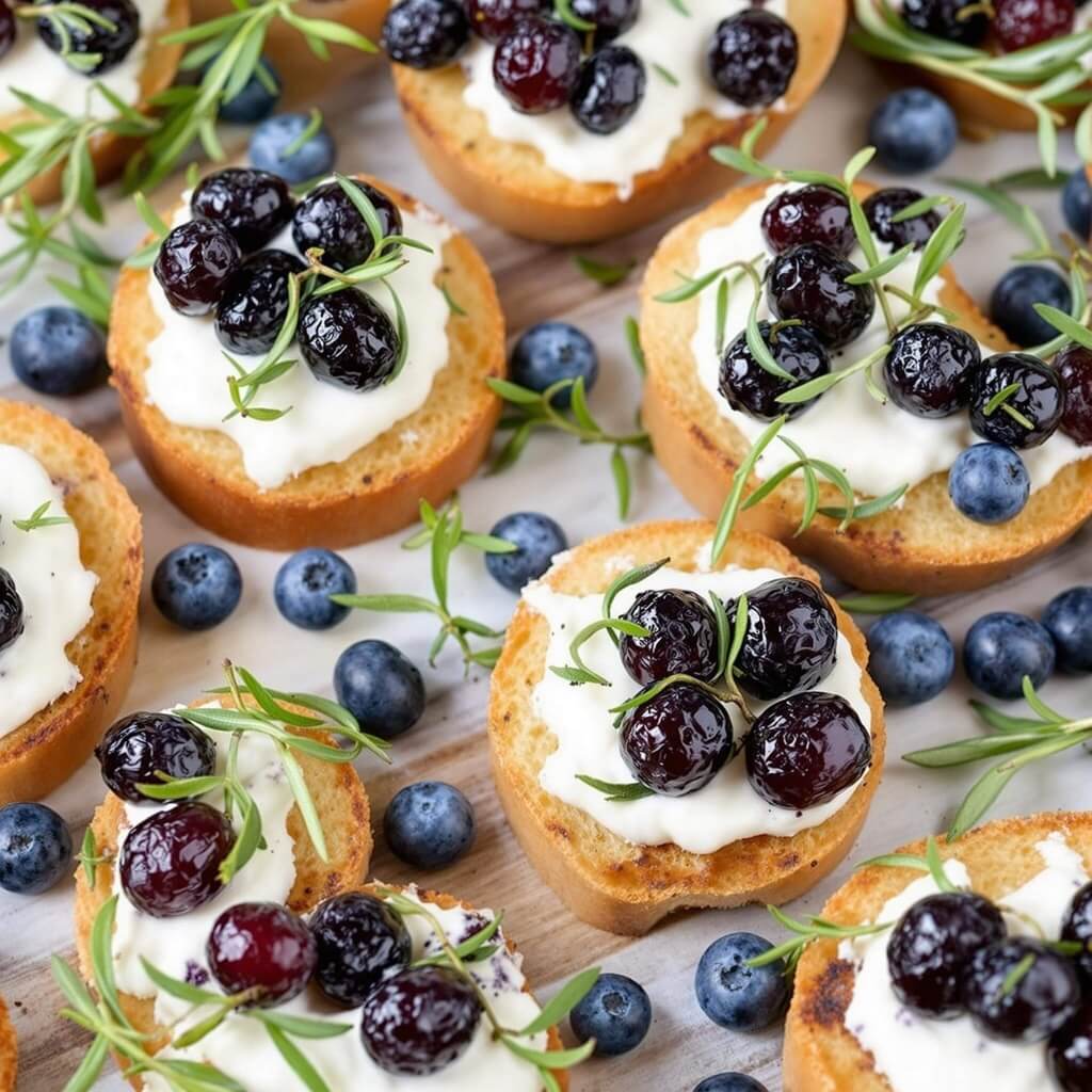 블루베리 리코타 브루스케타의 활용