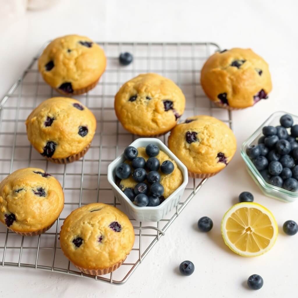 블루베리 레몬 미니 머핀 만드는 법