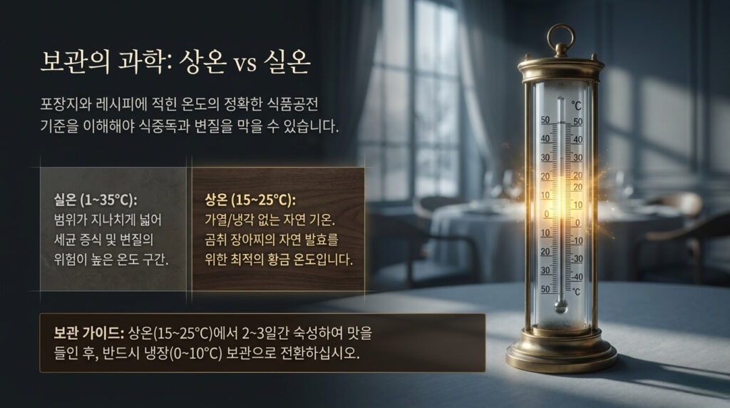 상온 vs 실온, 곰취 장아찌 올바른 보관법